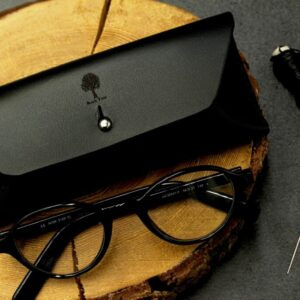 Leather glasses case