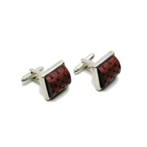 Set of wooden cufflinks Pierre in Purple Heart